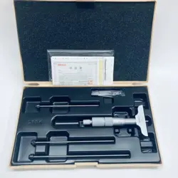 MITUTOYO 129-127 DEPTH MICROMETER SET 0-4