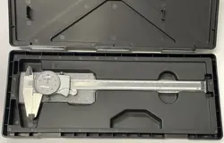 MITUTOYO 505-743 DIAL CALIPER, 0-8