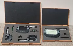 MITUTOYO 0 - 25, 25-50, 50-75 AND 75-10 OUTSIDE DIGITAL MICROMETERS