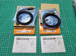 LOT OF 2 NEW - MITUTOYO 06AFM380B USB INPUT TOOL USB-ITN-B DATA CABLE FOR DATA