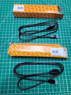LOT OF 2 NEW - MITUTOYO 905338, DIGIMATIC SPC CONNECTING DATA CABLE 40 STRAIGHT