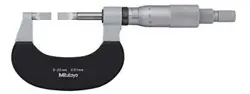 MITUTOYO STRAIGHT BLADE MICROMETER BLM-25B 122-101-10 TIP SHAPE A TYPE MEASURING