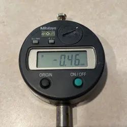 MITUTOYO ABSOLUTE DIGITAL INDICATOR DEPTH GAUGE, 543-683B ID-S1012EB USED