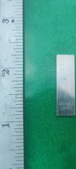 .5 MM MITUTOYO STEEL RECTANGULAR GAGE BLOCK FREE SHIPPING