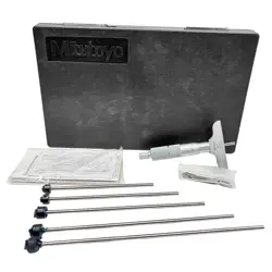 MITUTOYO 129-128 INTERCHANGEABLE ROD DEPTH MICROMETER SET