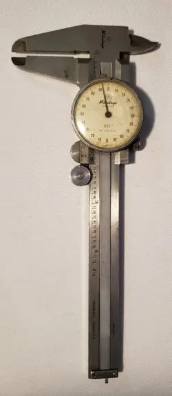 MITUTOYO 505-629 PRECISION MACHINIST DIAL CALIPER TOOL