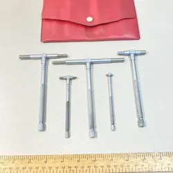MITUTOYO TELESCOPING GAGE GAUGES SET 5 PC W/ CASE JAPAN