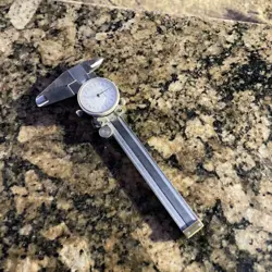 MITUTOYO NO. 505-629- 4 INCH DIAL CALIPER STAINLESS HARDENED MADE IN JAPAN