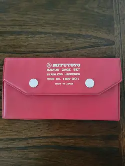 MITUTOYO #186-901 RADIUS GAGE SET 1/64
