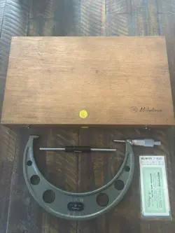 MITUTOYO 7-8” MICROMETER .001” CARBIDE ANVILS NO. 103-184A