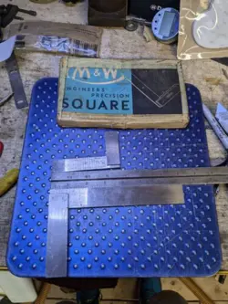 LOT OF 2 PRECISION SQUARES MACHINIST TOOL. 6