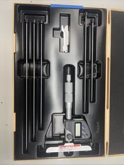 MITUTOYO 329-350-10 DIGITAL DEPTH MICROMETER INTERCHANGEABLE ROD TYPE