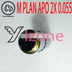 1PCS USED - MITUTOYO MICROSCOPE OBJECTIVES M PLAN APO 2X 0.055~