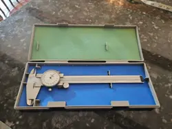 VINTAGE MITUTOYO NO 505-626 DIAL CALIPER  TOOL,  LENGTH 6”