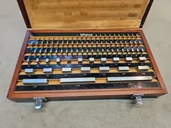 MITUTOYO 516-902-26 INCH RECTANGULAR GAGE BLOCK SET BE1-81-2 GRADE 2