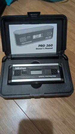MITUTOYO PRO 360 DIGITAL PROTRACTOR IN CASE