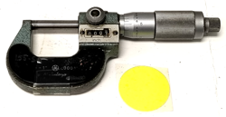 MITUTOYO 223-125 DISK OUTSIDE MICROMETER 0-1