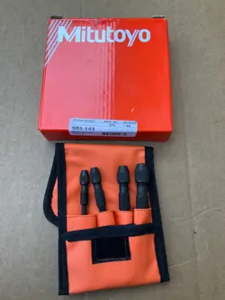 MITUTOYO 985-143 PIN VISE 4 PIECE SET 0-.188  NEW