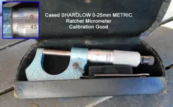 RATCHET MICROMETER 0-25MM