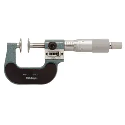 MITUTOYO 223-125 DIGITAL DISK MICROMETER,0-1 IN,0.001 IN 4CGF5 603908089438