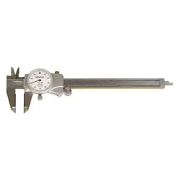 MITUTOYO 505-736 DIAL CALIPER,6IN,0.100/REV,CARBIDE 4CGJ9