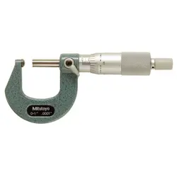 MITUTOYO 115-153 SPHERICAL ANVIL MICROMETER,0-1 IN 4CGE2