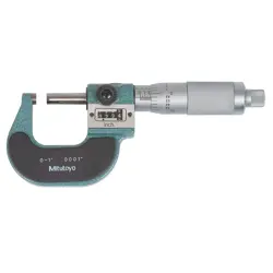 MITUTOYO 193-211CAL DIGIT MIC,0-1,FRICTION,NIST,CASE 36J713 603908021582
