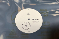 MITUTOYO .001 TRAVEL INDICATOR NO. 2414-08 DIAL FACE REPLACEMENT MADE IN JAPAN