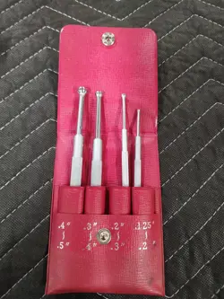 MITUTOYO 154-901 SMALL HOLE GAGE SET, RANGE: 0.125 TO 0.5IN.