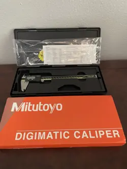 MITUTOYO DIGIMATIC DIGITAL CALIPER  ORIGINAL CASE & PAPERWORK  BRAND NEW