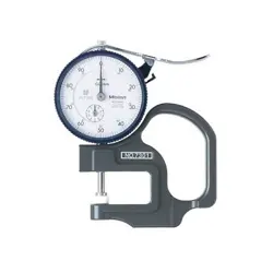 MITUTOYO DIAL THICKNESS GAGE 7301A FLAT ANVIL METRIC 0-10MM FREESHIPPING CERA 37