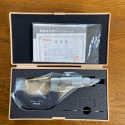 MITUTOYO STRAIGHT BLADE MICROMETER BLM-25 122-101 WITH CASE [EX] LTD FROM JAPAN