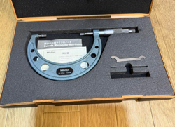 MITUTOYO ANALOG LINEAR BLADE MICROMETER BLM-100, 75-100MM VG LIMITED FROM JAPAN