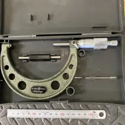 MITUTOYO MICROMETER 75-100MM RANGE 0.01MM ACCURACY WITH ADJUSTMENT SLEEVE