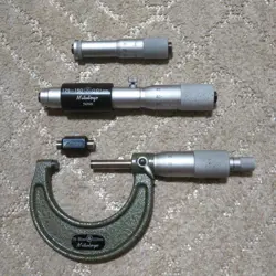 [3-PIECE SET] MITUTOYO MICROMETER, INSIDE AND OUTSIDE MEASUREMENT LTD FROM JAPAN