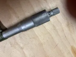 MITUTOYO 0-1 .0001. CARBIDE FACE CLICK STOP MICROMETER. JAPAN MADE. #103-260.