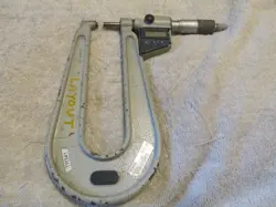 BOEING FACTORY SURPLUS USED MITUTOYO 389-711-30 DIGITAL DEEP THROAT MICROMETER