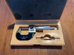 MITUTOYO 295-153 MICROMETER, MECHANICAL COUNTER MODEL, RATCHET STOP, 0-1