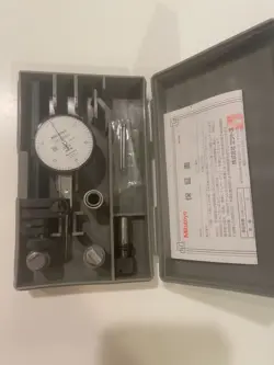 MITUTOYO 513-412-10T DIAL TEST INDICATOR SET STORED IN STORM CASE