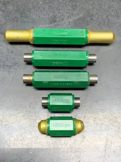 LOT OF 5 MITUTOYO MICROMETER STANDARDS