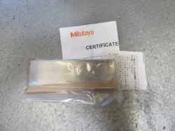 MITUTOYO 611204-531 GAGE BLOCK RECTANGLE STEEL 4.00 IN ASME 0 /D