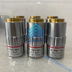 USED & TESTED MITUTOYO M PLAN APO 5X/0.14 MICROSCOPE OBJECTIVE LENS BY #