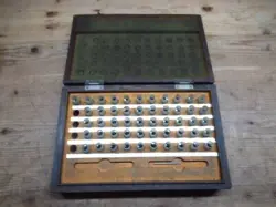 SHOWA RETRO MITUTOYO PIN GAUGE SET (SOME ITEMS MISSING) 2.50-3.00 JAPAN