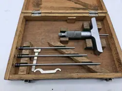 MITUTOYO DEPTH GAGE MICROMETER MANUAL .001