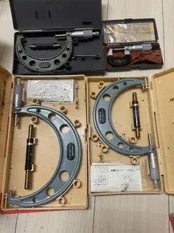 SET OF 4 MITUTOYO MICROMETERS
