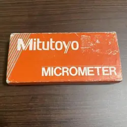 UNOPENED MITUTOYO MICROMETER 0-25MM WITH CASE, SPHERICAL SHAPE