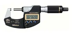 MITUTOYO 293-185-30 QUANTUMIKE COOLANT PROOF MICROMETER, 0 TO 1