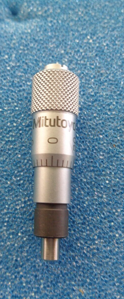 NEW? SMALL MITUTOYO HIGH RESOLUTION MICROMETER HEAD FOR STAGE? OR FOR? # 148-206