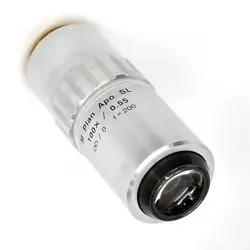 MITUTOYO M PLAN APO SL 100X /0.55 F=200 MICROSCOPE OBJECTIVE LENS HAS DING