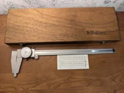 MITUTOYO 12 INCH DIAL CALIPER NO 504-106 W/ CASE